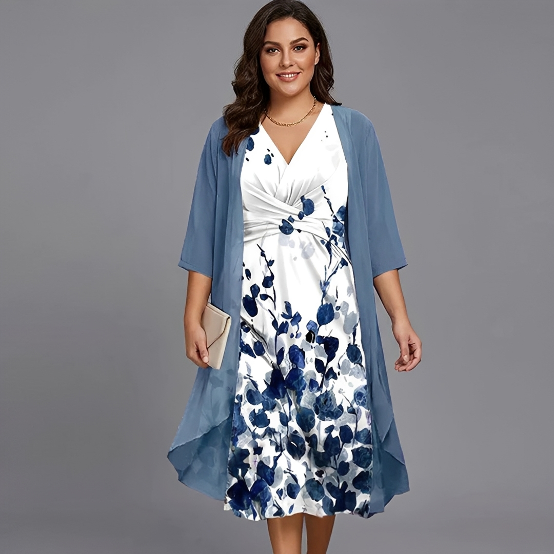 Florentina - Robe Midi Deux Pièces Fluide