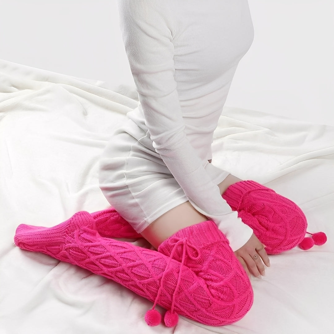 Kathleen - Chaussettes hautes stylisées et chaudes