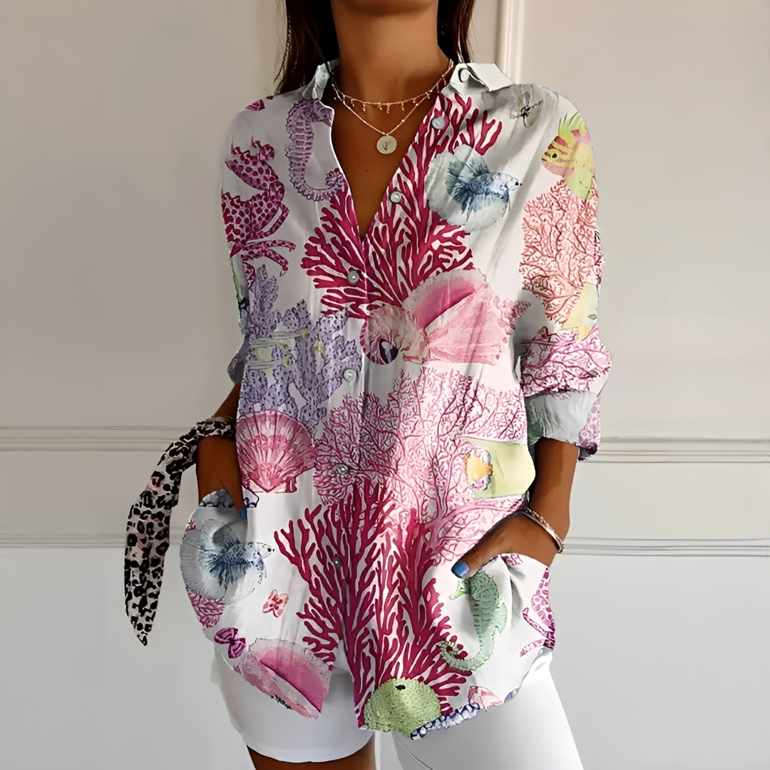 Eleanor - Blouse Élégante à Boutons