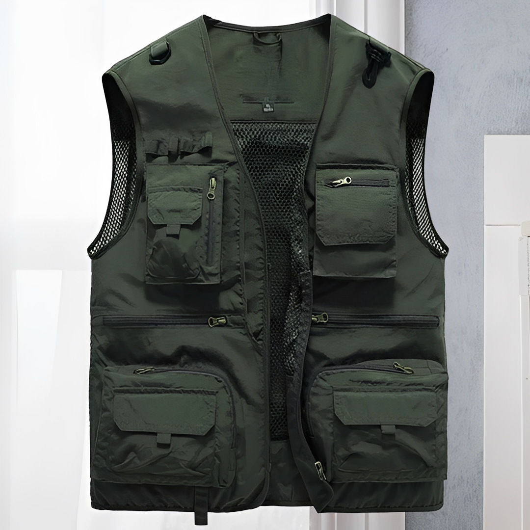Arlan - Gilet estival à nombreuses poches pour homme