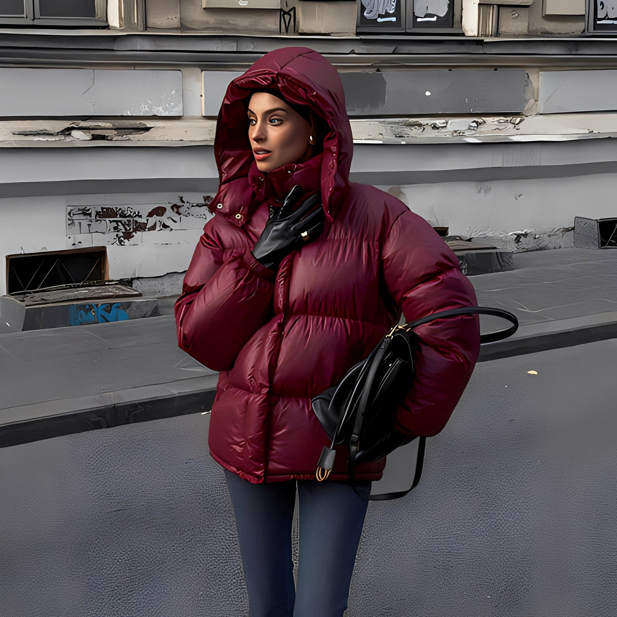 Rozanne - Manteau avec capuche détachable