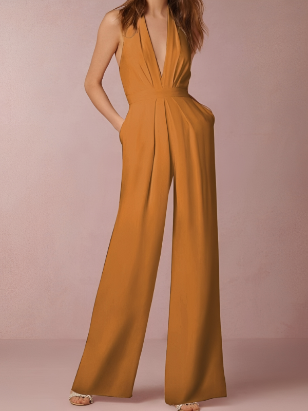 Katie - Combinaison femme chic avec jambes larges