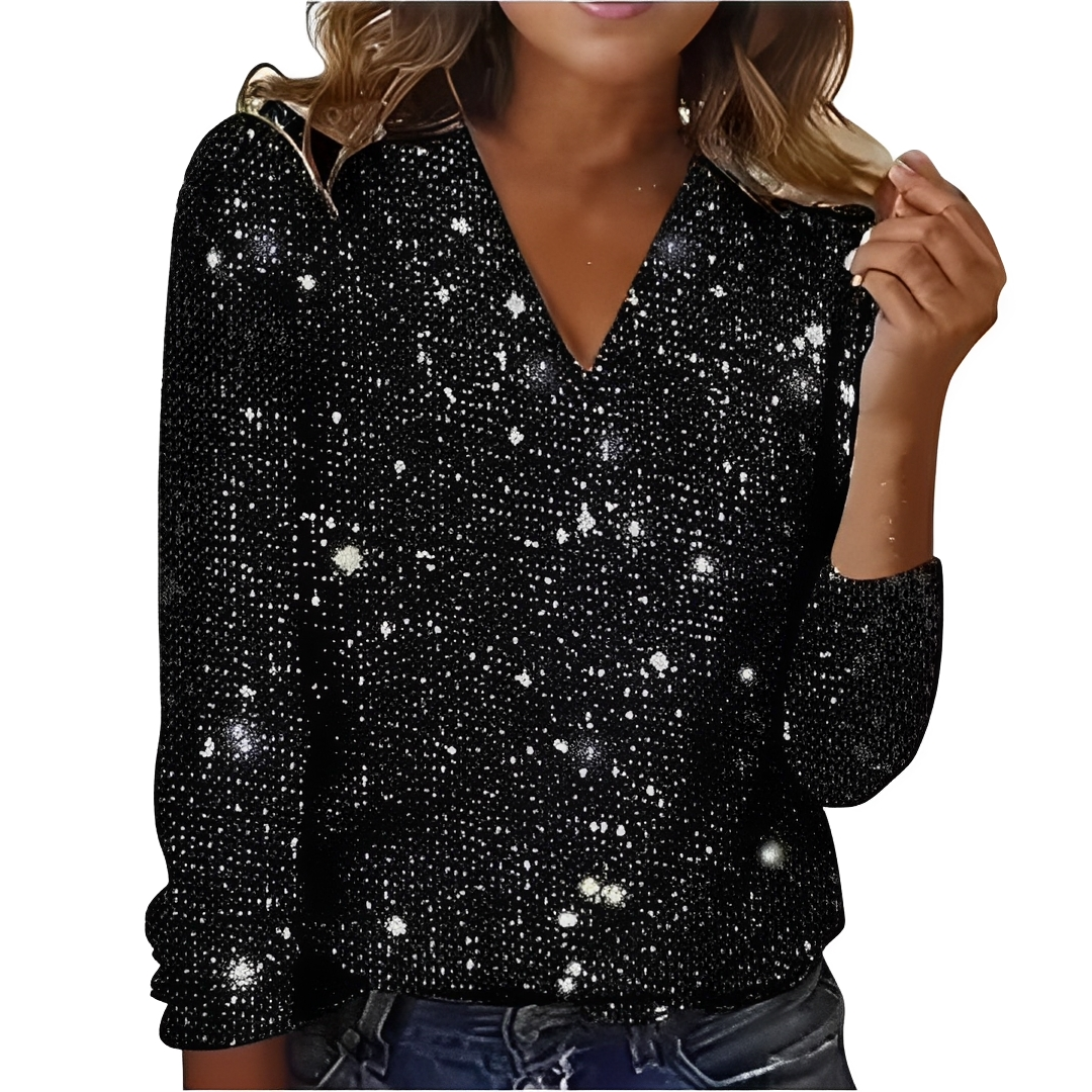 Casandra - Haut à paillettes stylé pour femme
