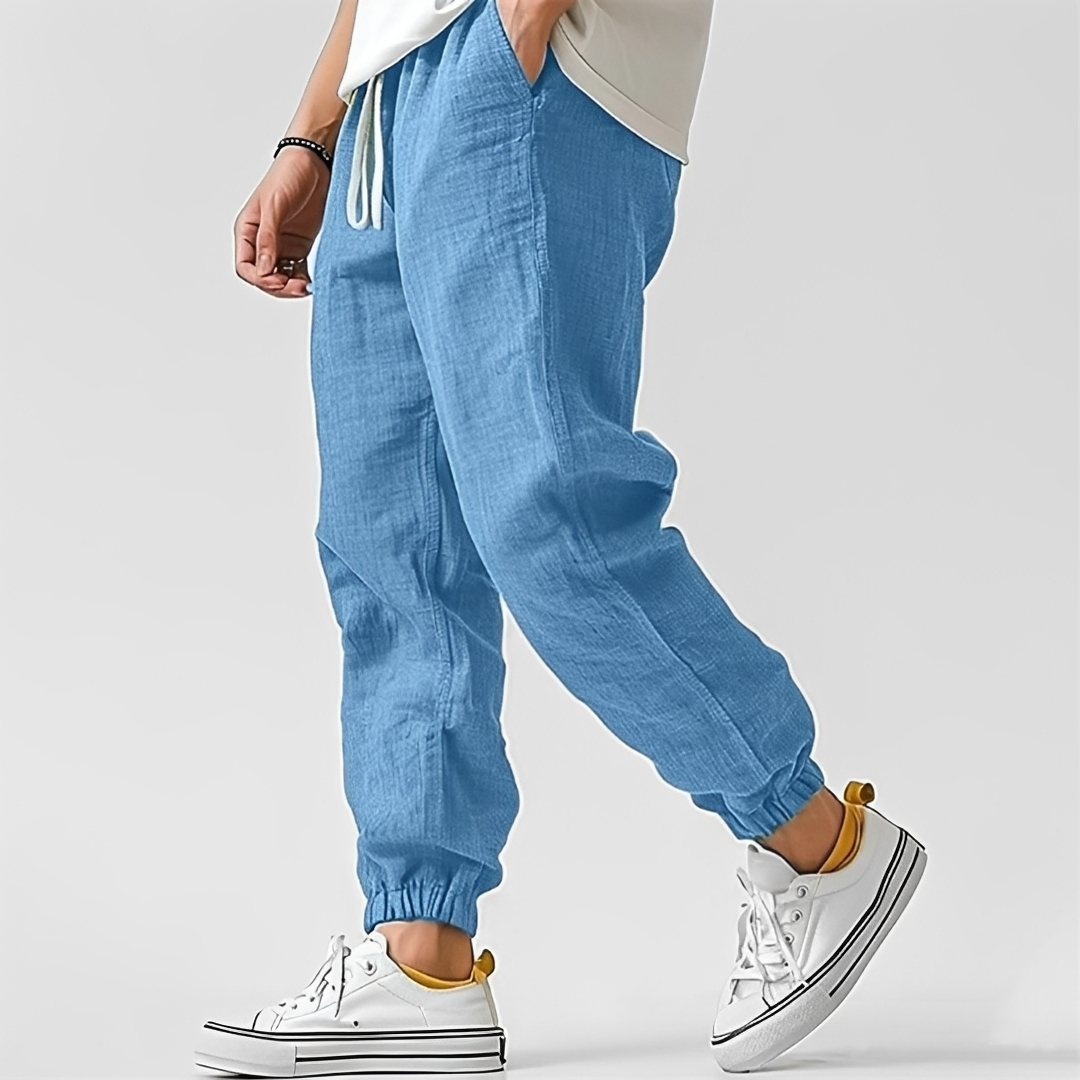Robin - Un pantalon d'été chic et adaptable pour homme