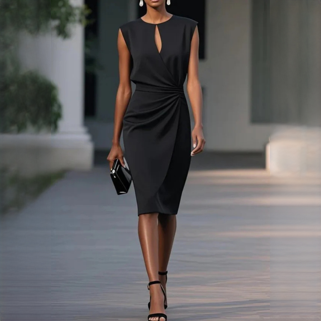 Mirabel - Robe Tendance Ajustée et Sans Manches