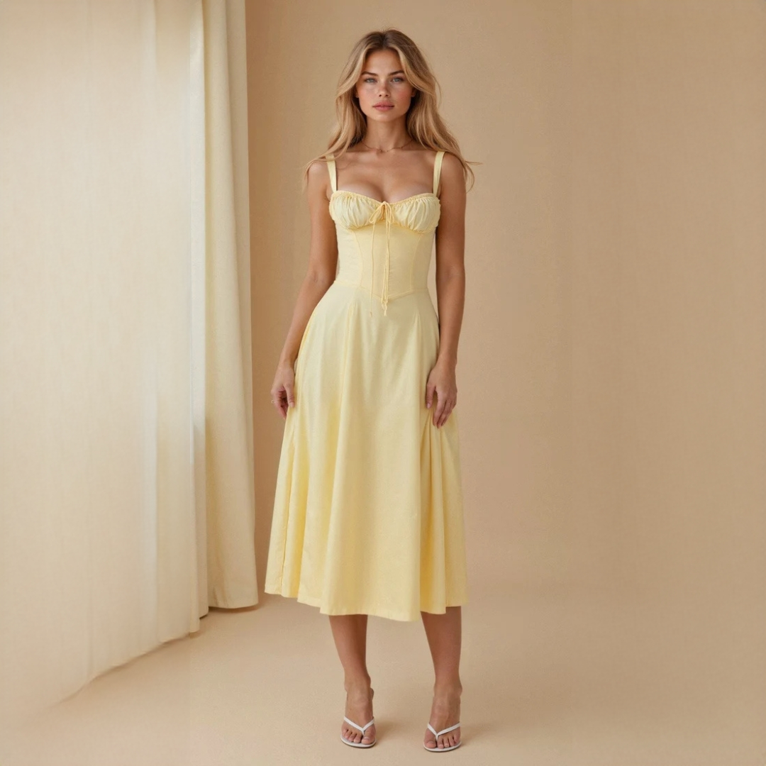 Liana - Robe midi élégante