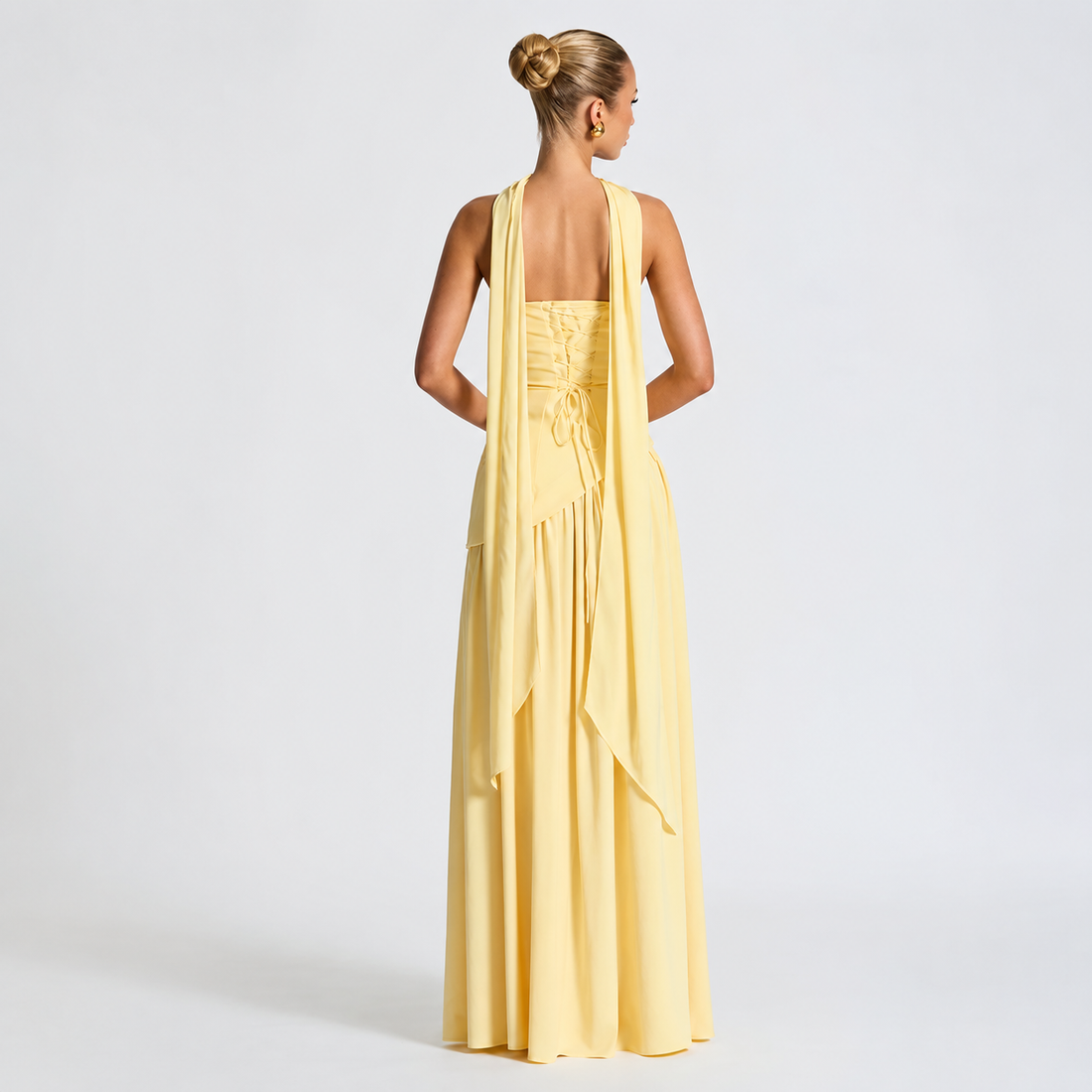 Fatimea - Élégante Robe Maxi Sans Bretelles