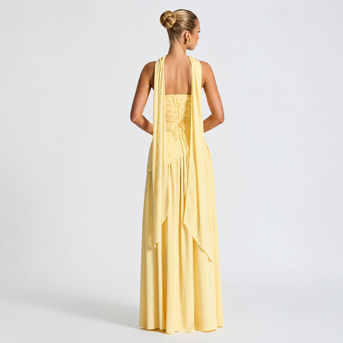Fatimea - Élégante Robe Maxi Sans Bretelles