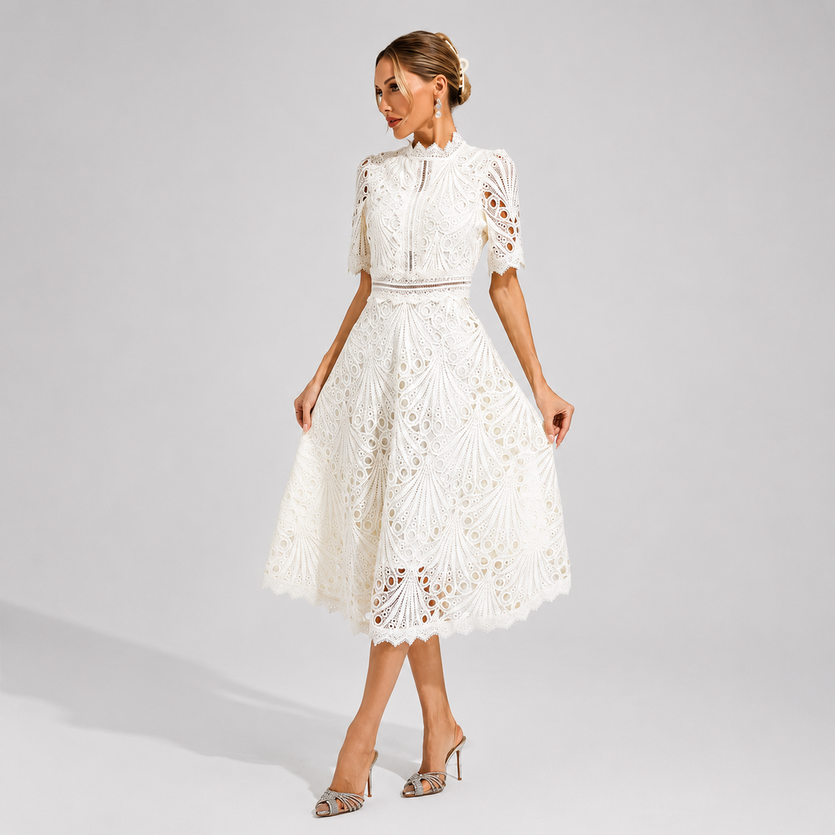Hallie - Robe Midi à la Mode