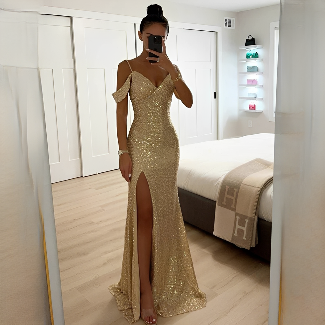 Ashriel - Robe à Fente Chic