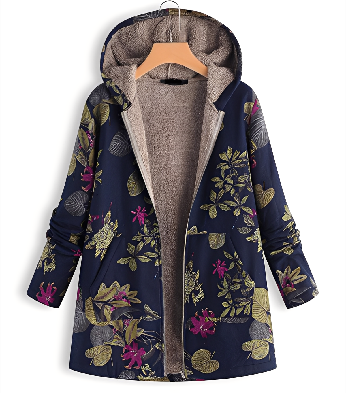 Jaslene - Classique, épaisse, chaude parka-veste pour femmes
