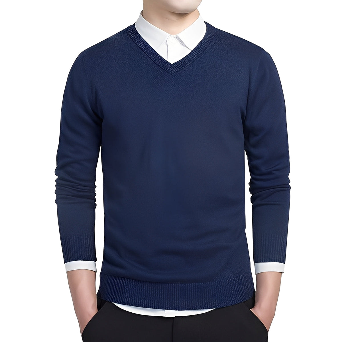 Tom - Pull doux avec col en V