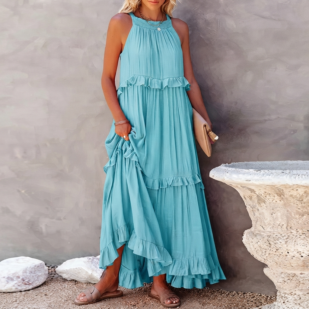 Vessa - Robe Maxi Élégante à Étages