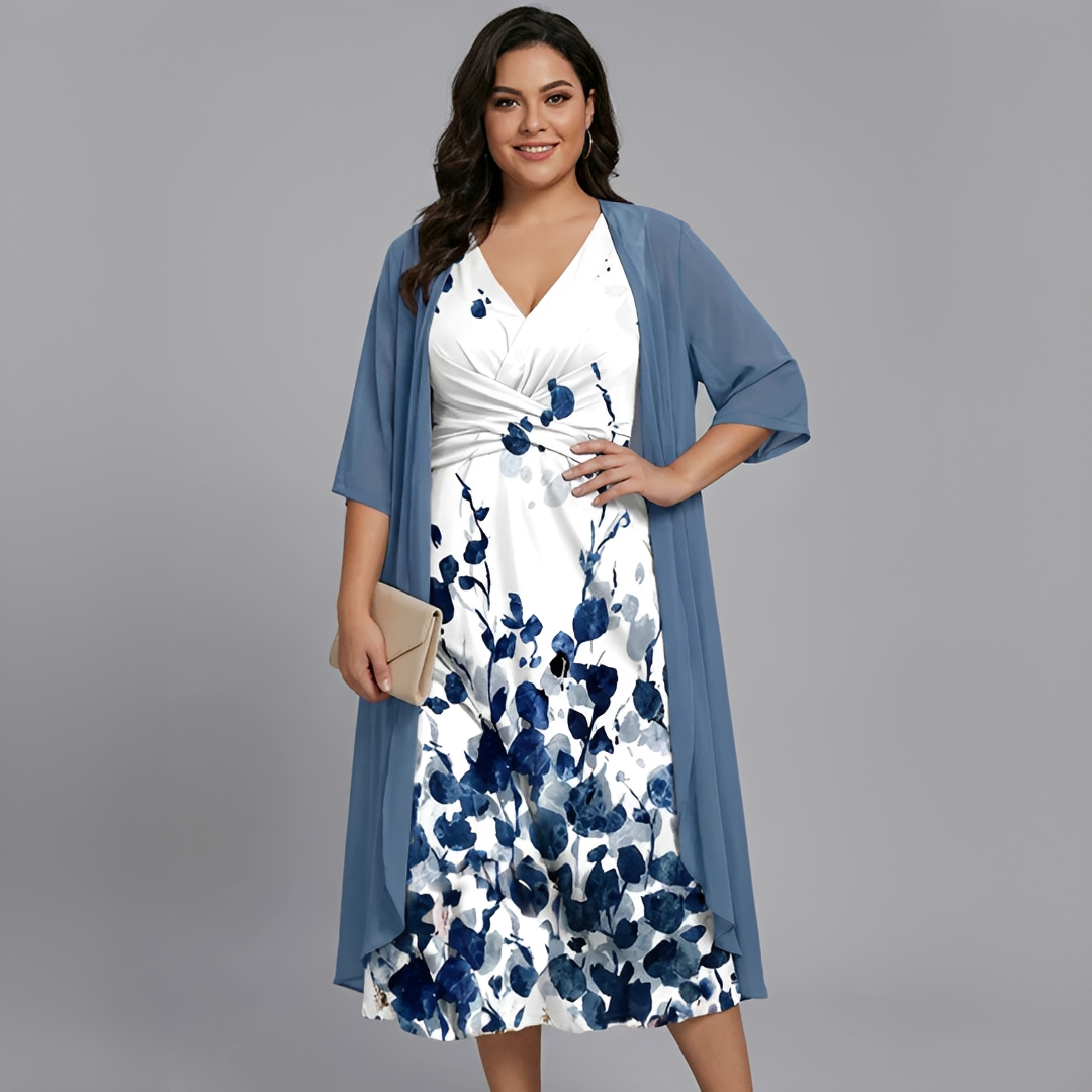 Florentina - Robe Midi Deux Pièces Fluide
