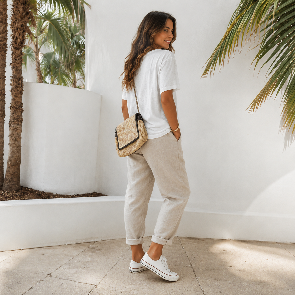 Elwyn - Pantalon agréable avec ceinture élastique