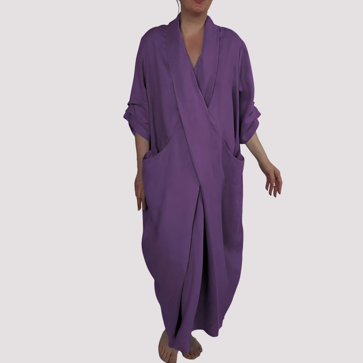 Alicia - Robe longue évasée avec poche pour femmes