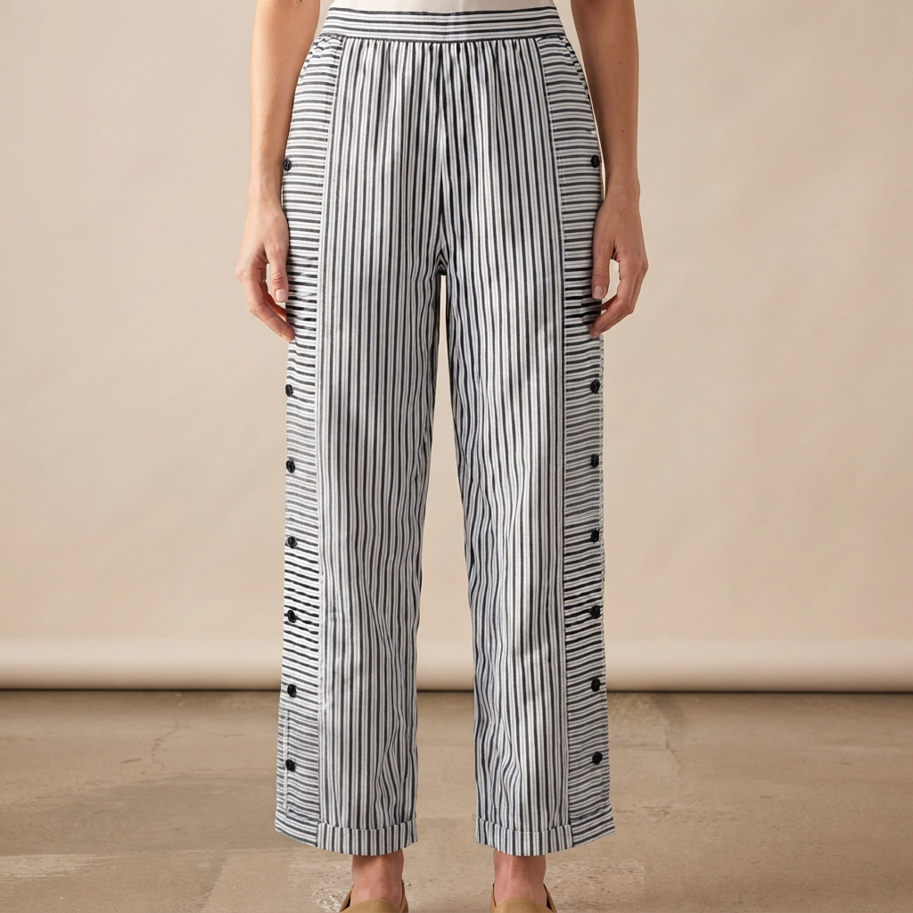 Lissa - Pantalon Large Décontracté