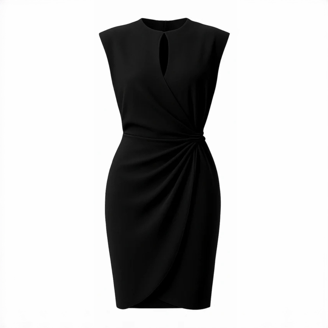Mirabel - Robe Tendance Ajustée et Sans Manches