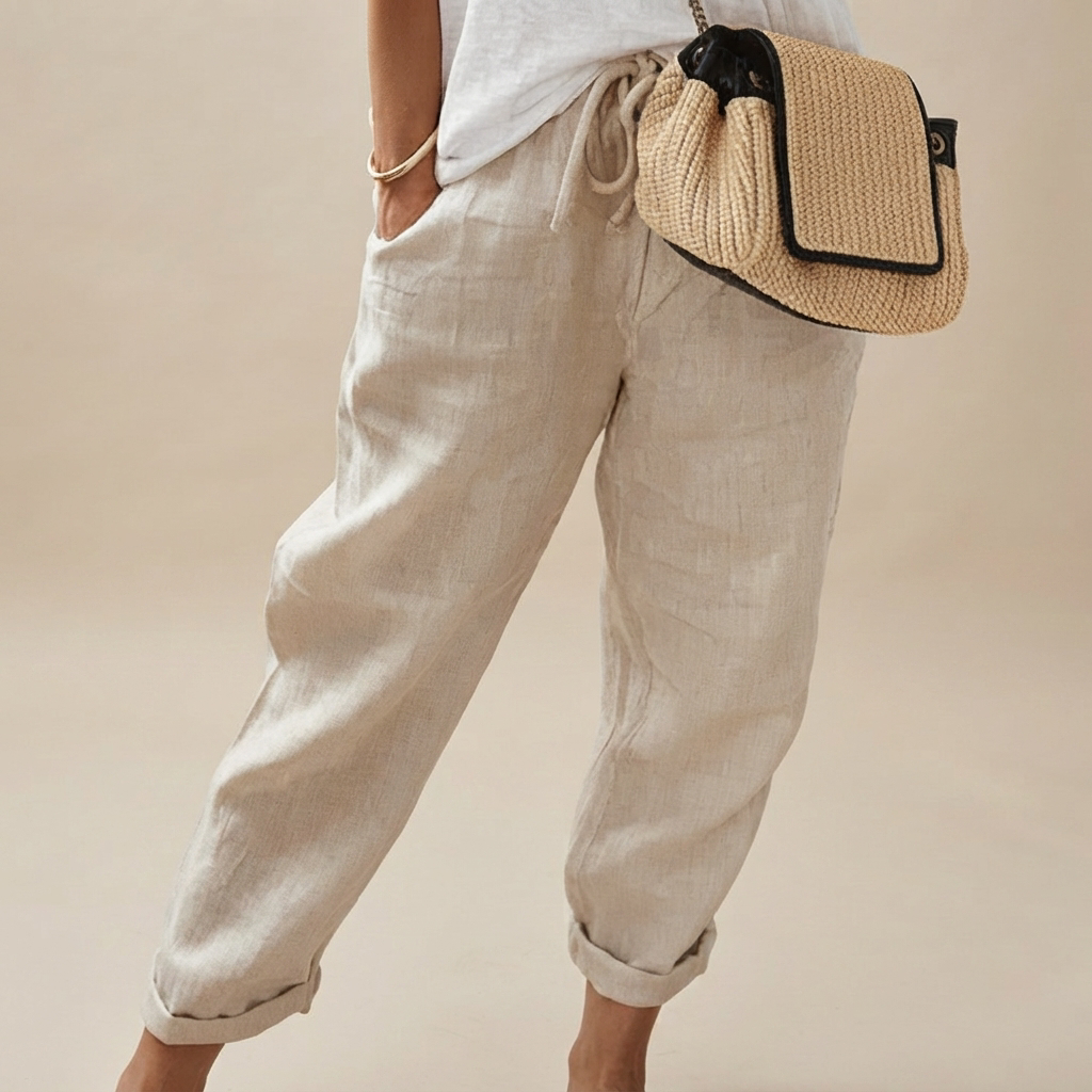 Martinie - Pantalon Décontracté à Cordon