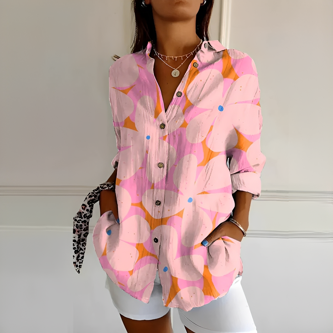 Eleanor - Blouse Élégante à Boutons