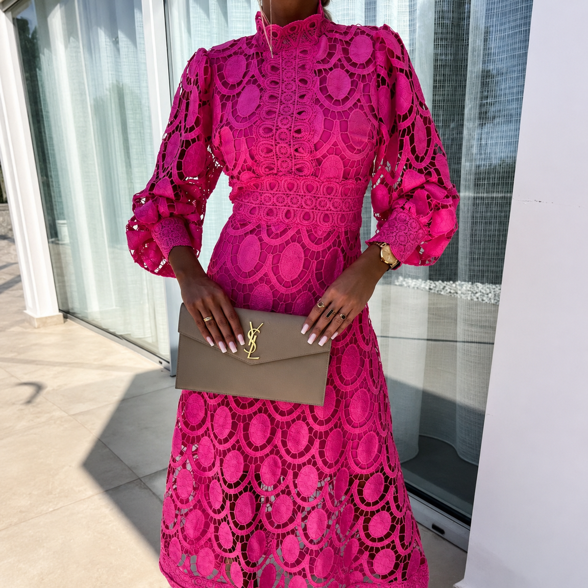 Daleyza - Robe Midi Élégante et Tendance