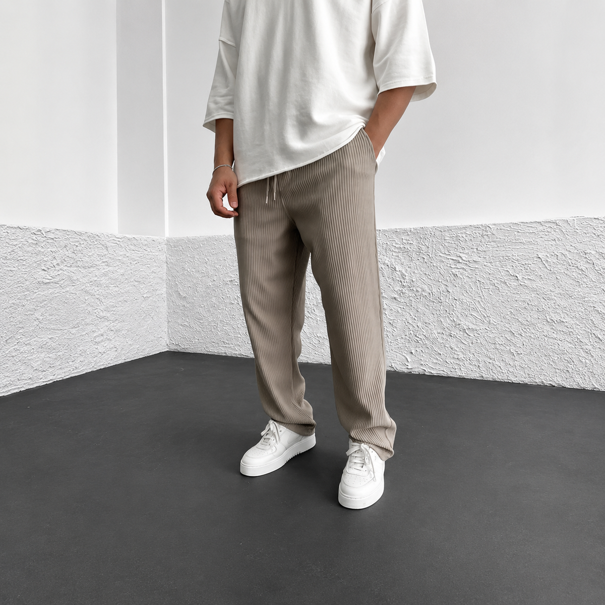 Zeke - Pantalon Décontracté à Cordon