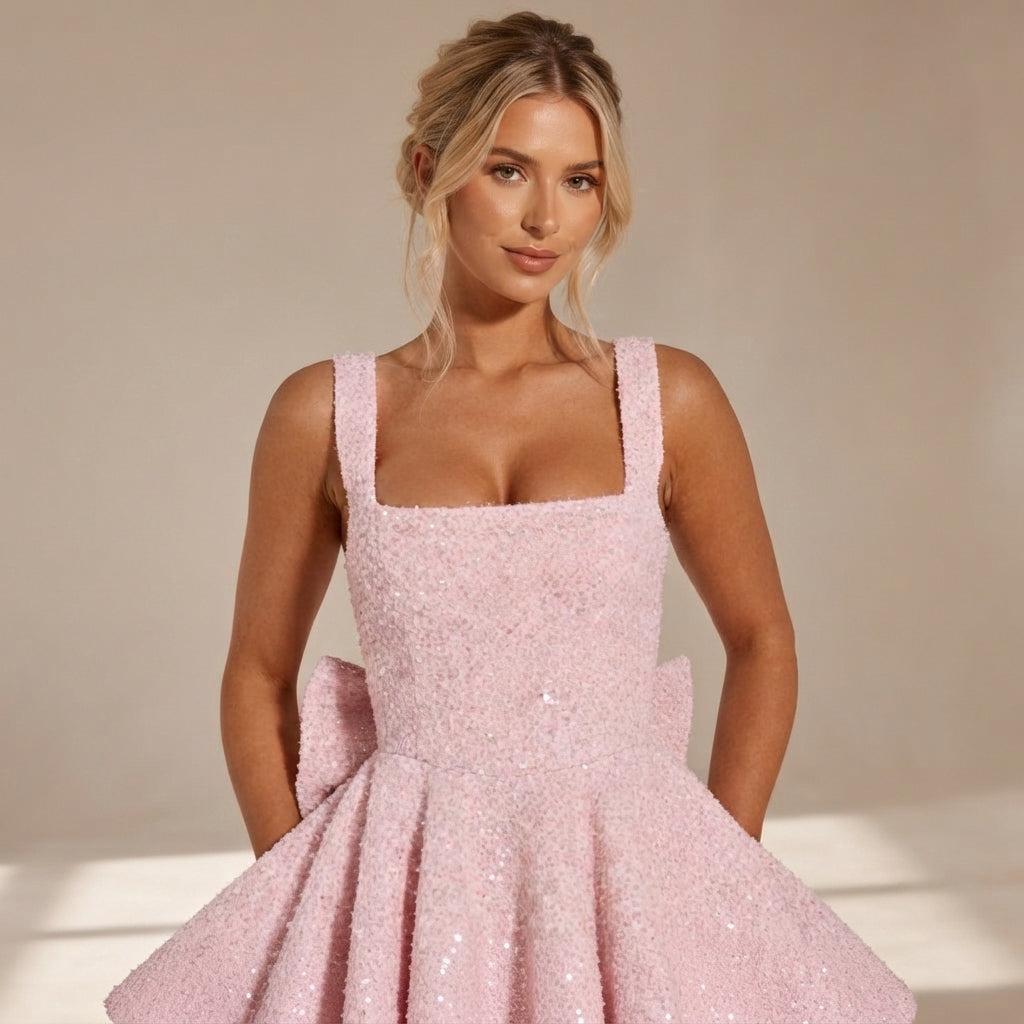 Rhaille - Robe Mini Classique et Raffinée