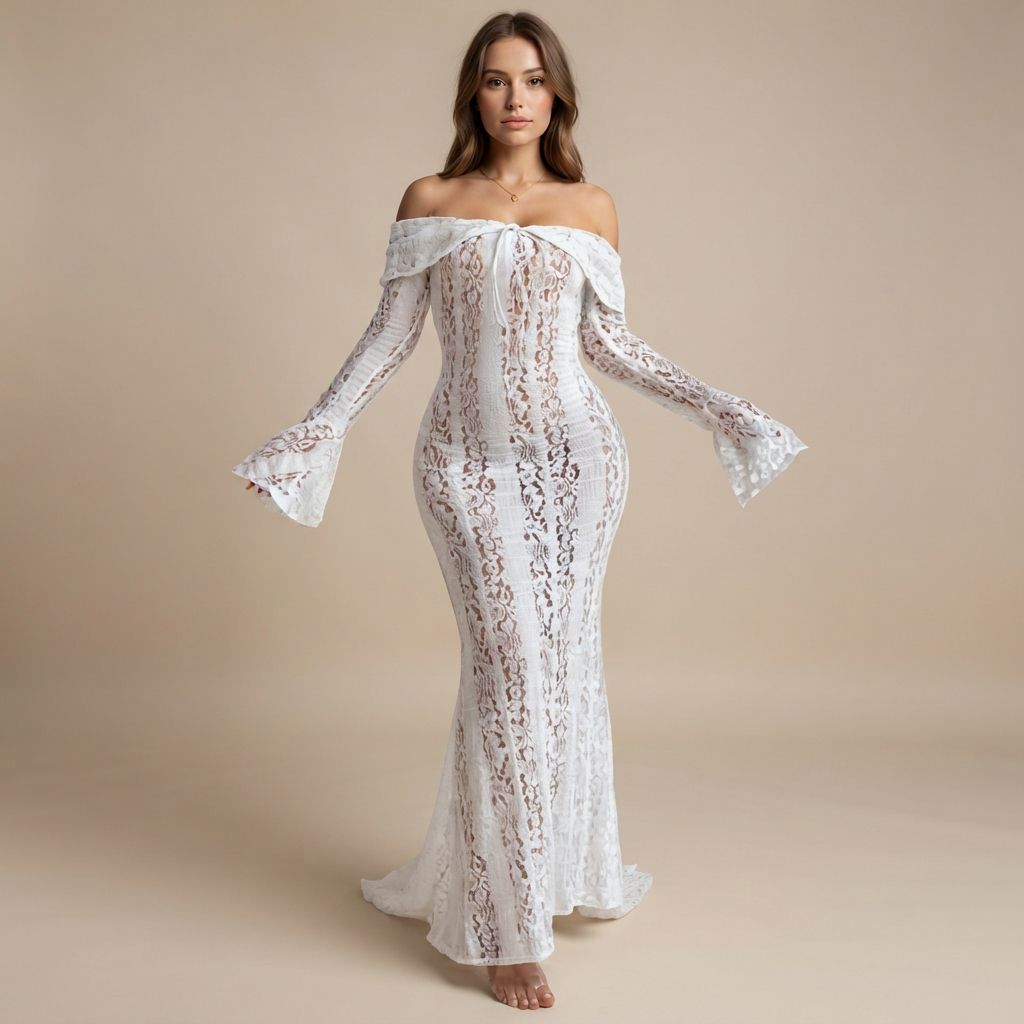 Juliana - Robe longue élégante avec lacets