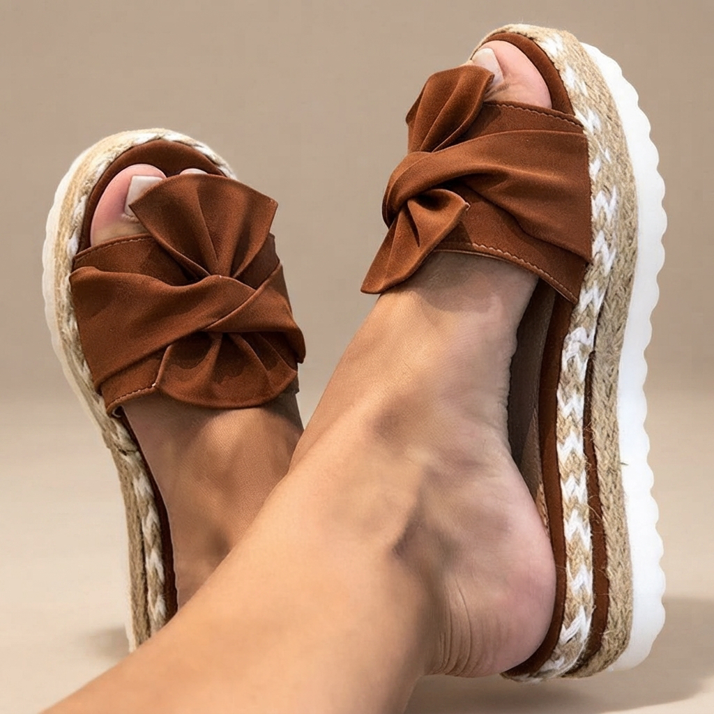 Claudia - Sandales Élégantes à Nœud Papillon