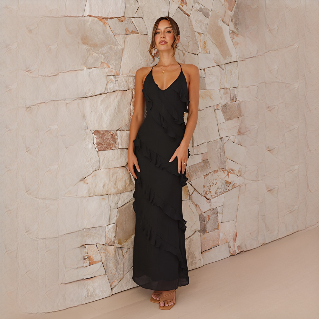 Latresia - Robe Élégante et Chic avec Dos Ouvert