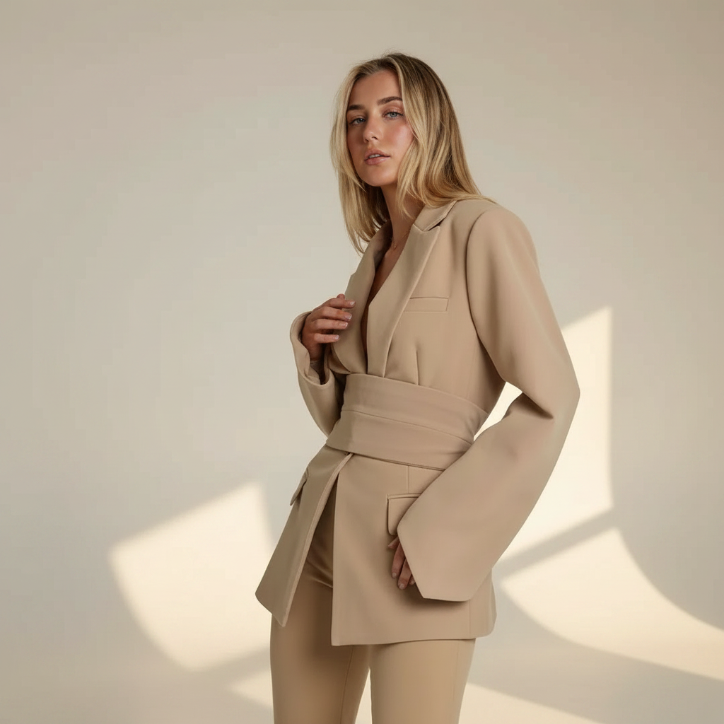 Felena - Veste Chic avec Ceinture