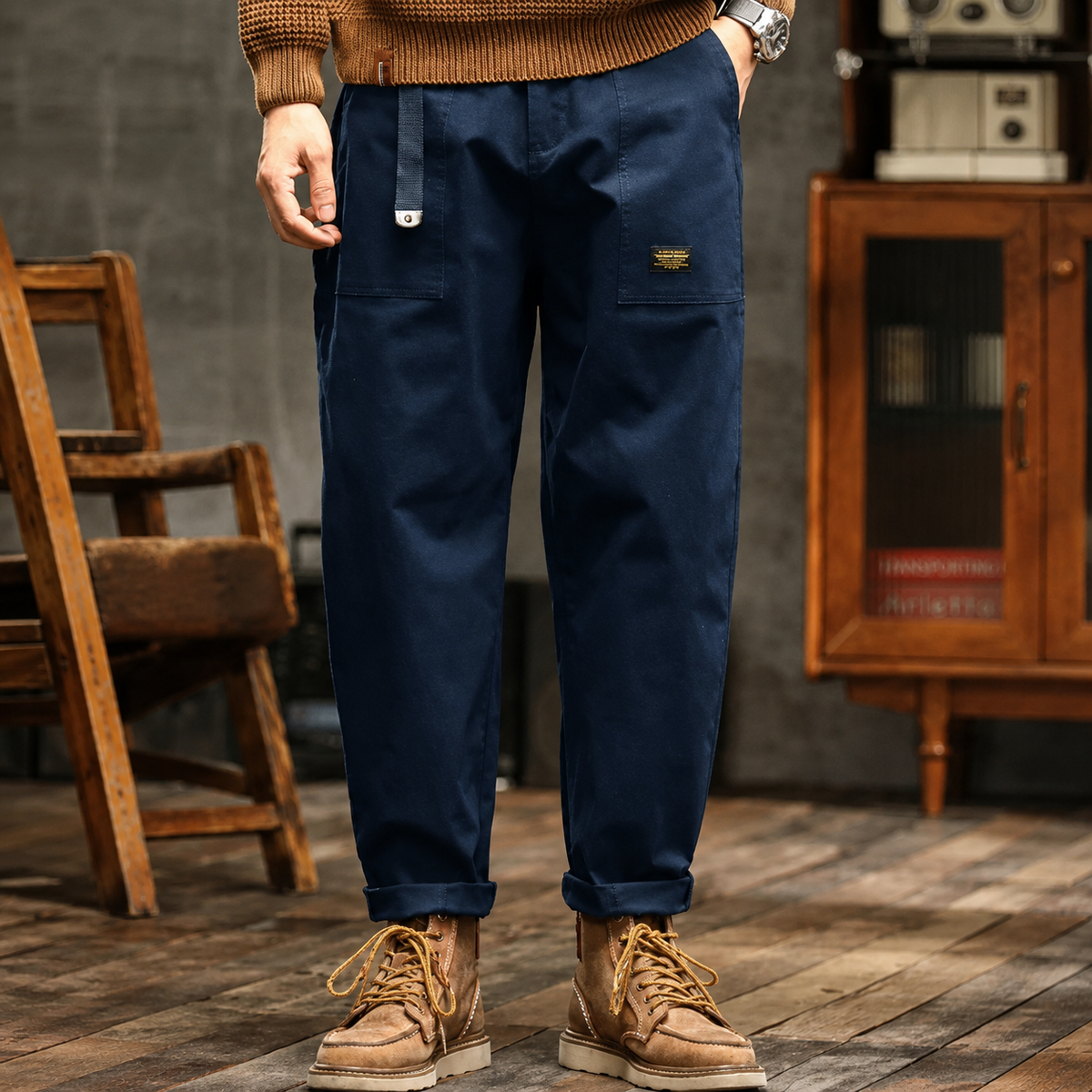 Clyde - Pantalon Évasé Style Vintage