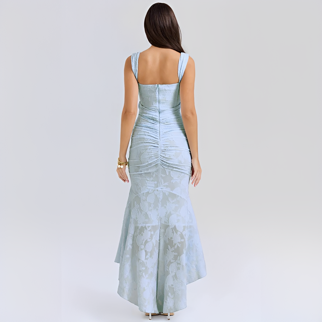 Cynthia - Robe Élégante à Taille Nouée Midi