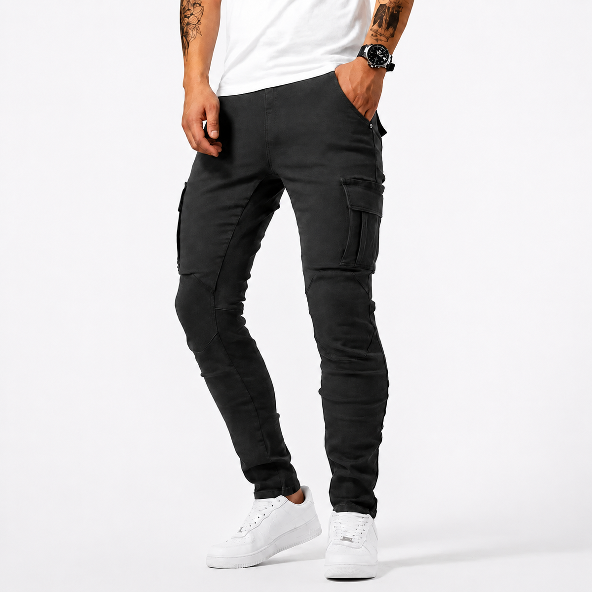 Zilton - Pantalon Cargo Ajusté Relax