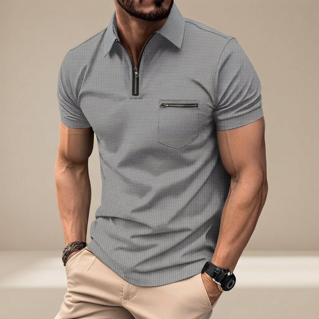 Barri - Polo Classique en Motif Texturé