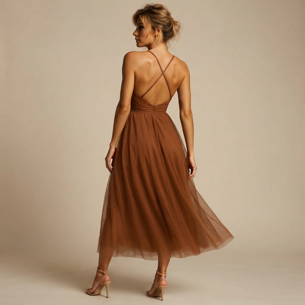 Cynthia - Élégante robe midi chic