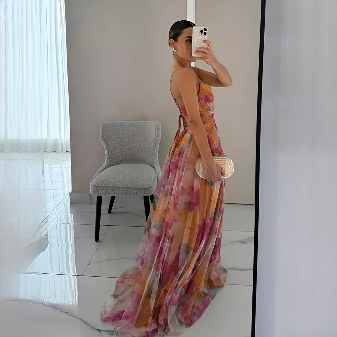 Darrisha - Robe Maxi Élégante avec Taille Croisée