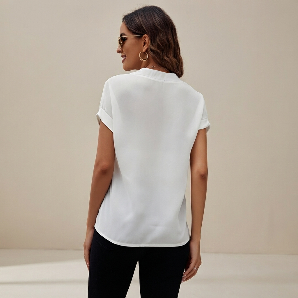 Anissa - Blouse Décontractée Col V