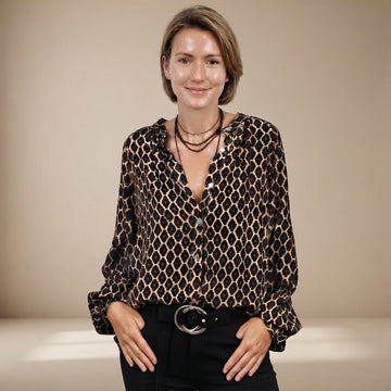 Zaida - Chemise ample avec fermeture à boutons