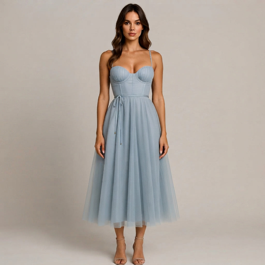 Cynthia - Élégante robe midi chic