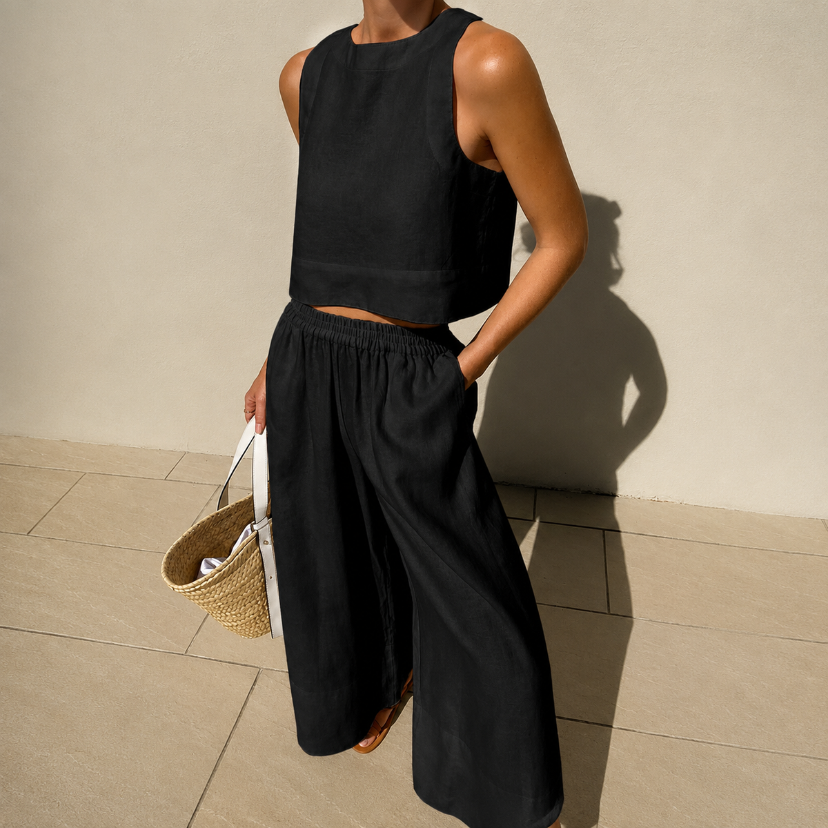 Thelma - Ensemble Confort Pantalon Large