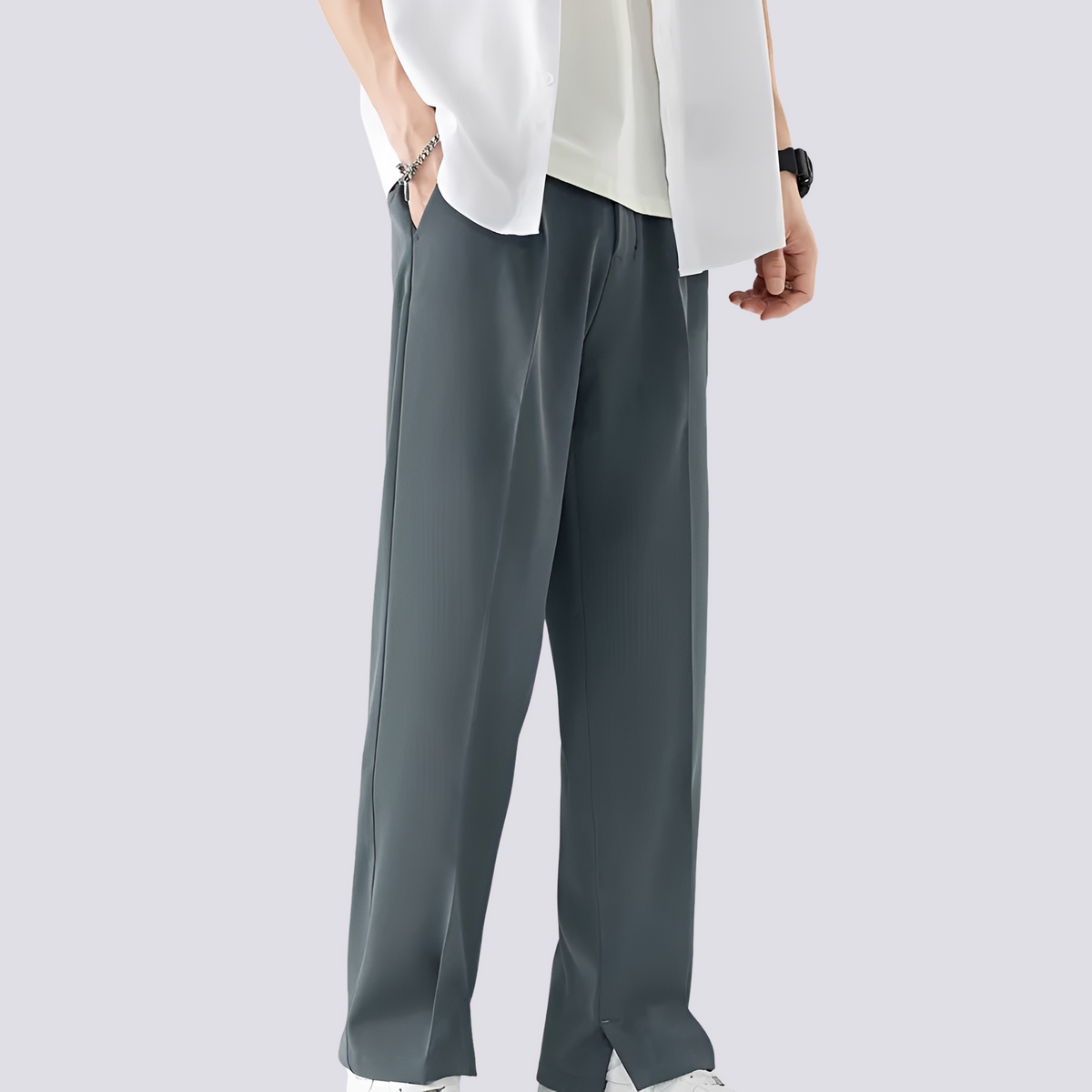 Carlo - Pantalon Droit Ample