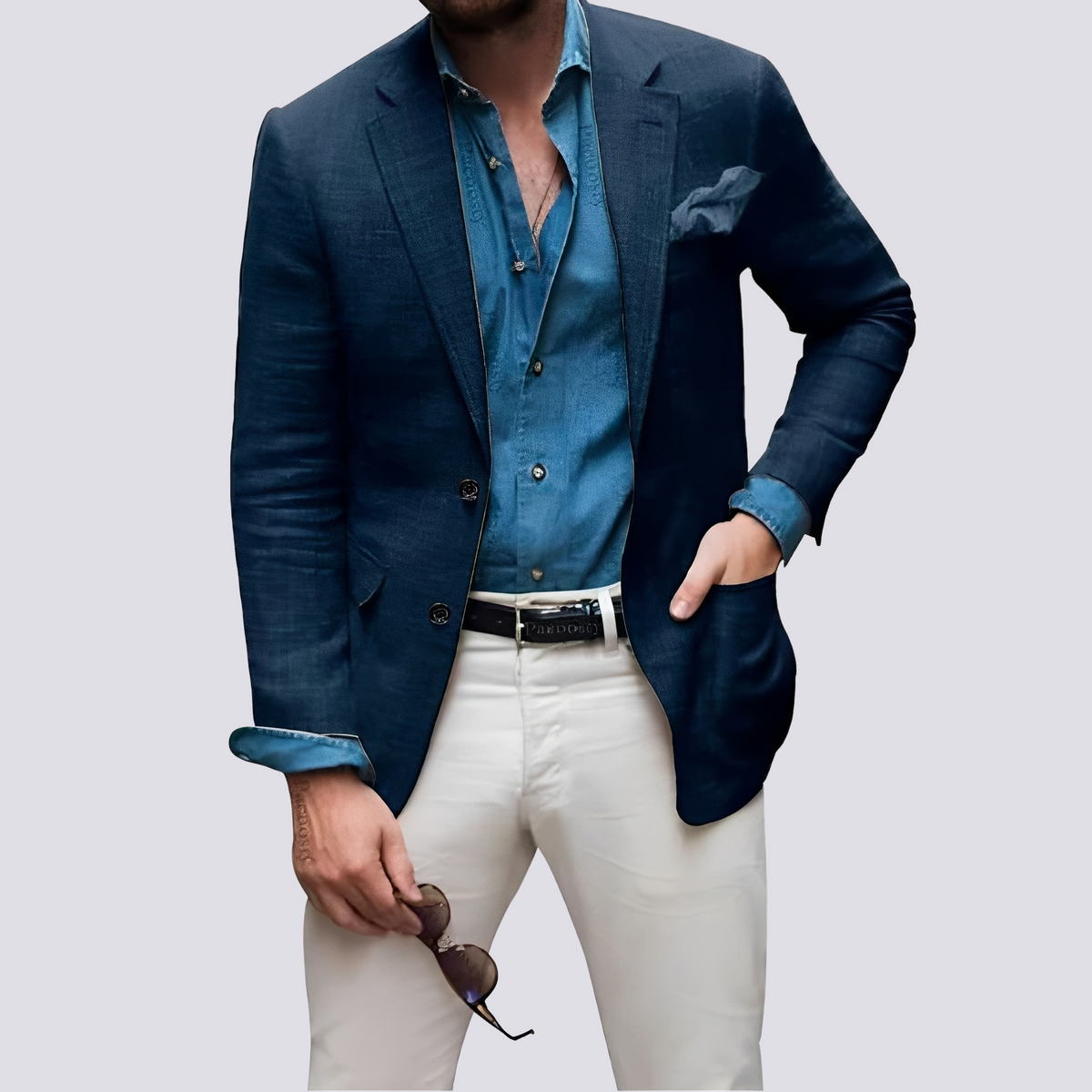 Glenn - Veste raffinée pour hommes avec boutons