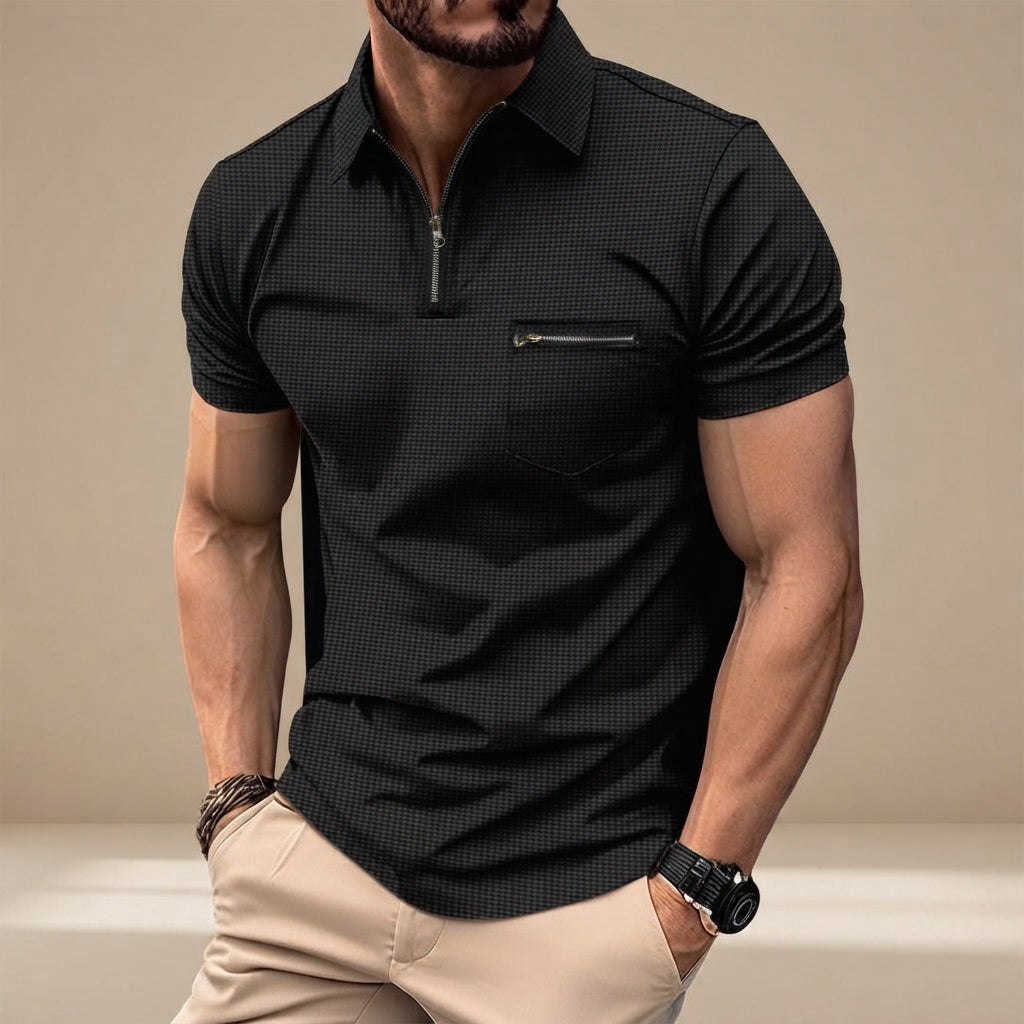 Barri - Polo Classique en Motif Texturé