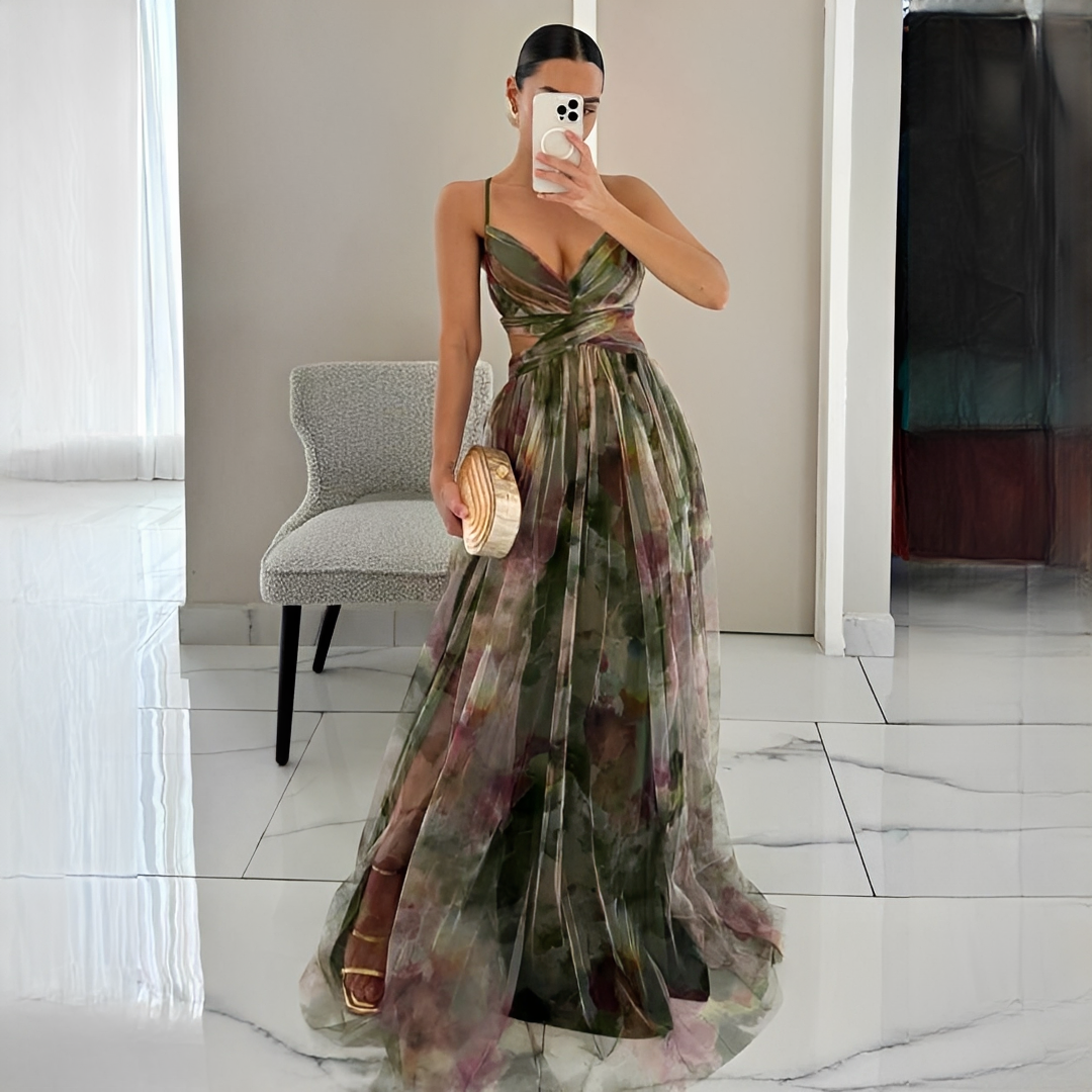 Darrisha - Robe Maxi Élégante avec Taille Croisée