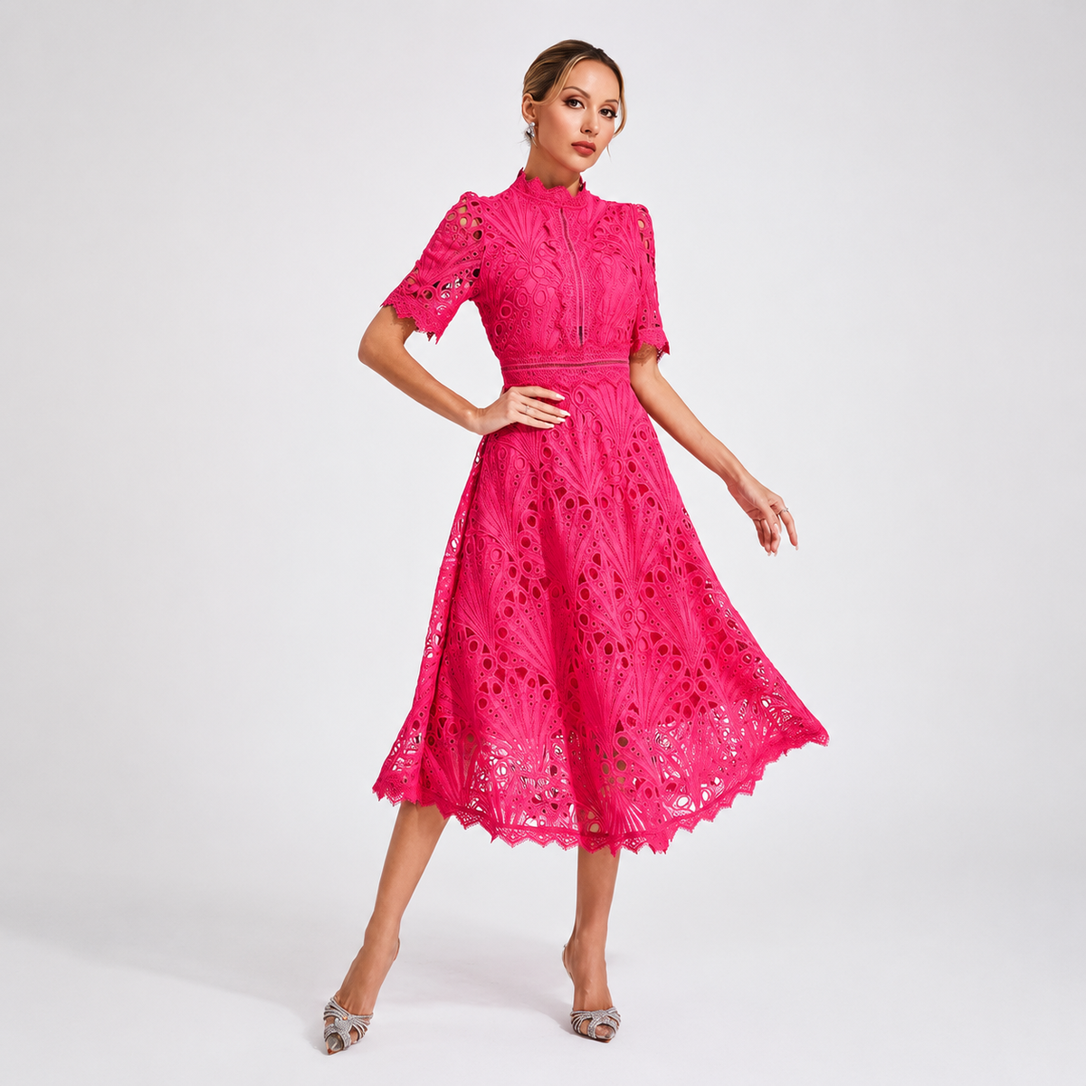 Hallie - Robe Midi à la Mode