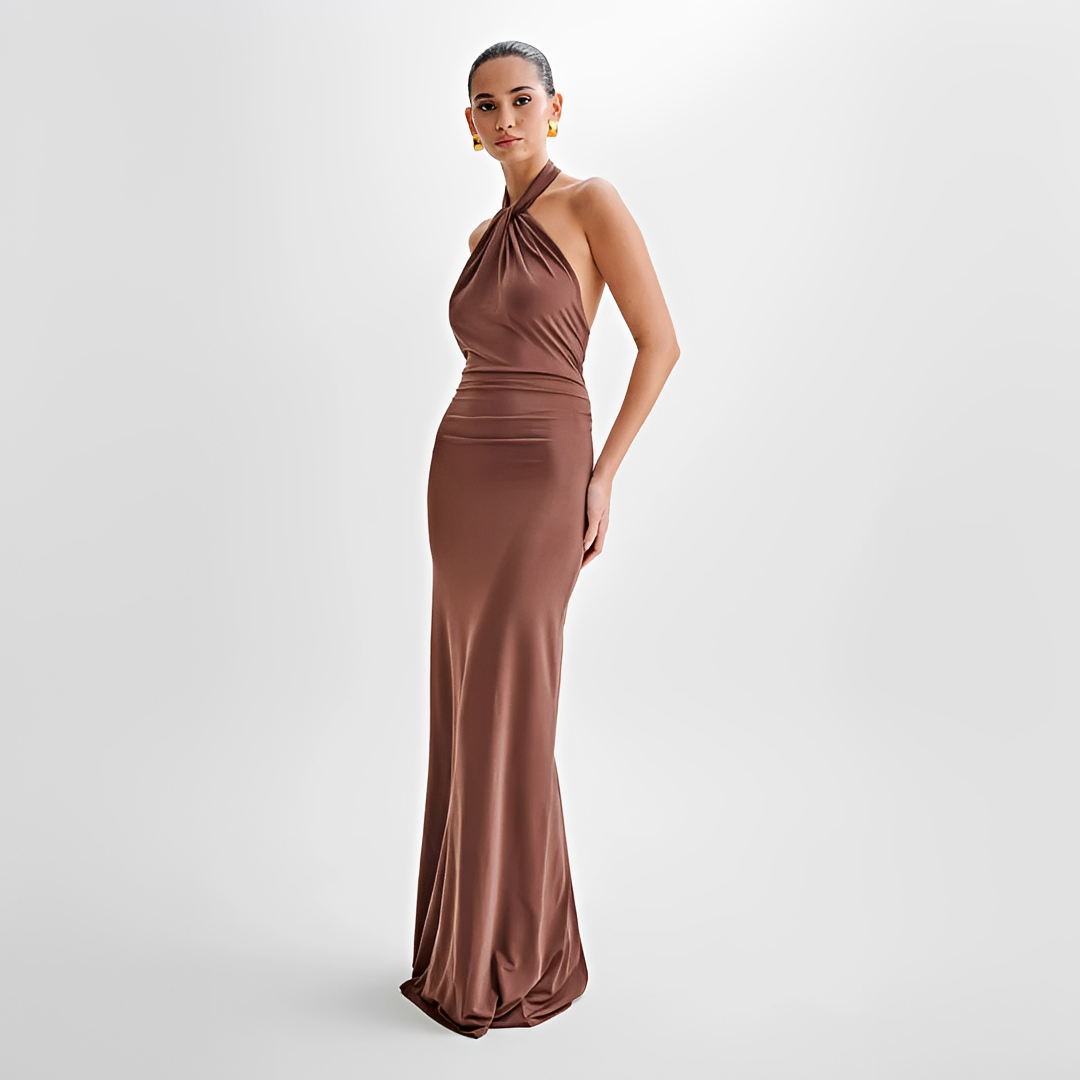 Jianna - Robe Maxi Élégante à Dos Nu