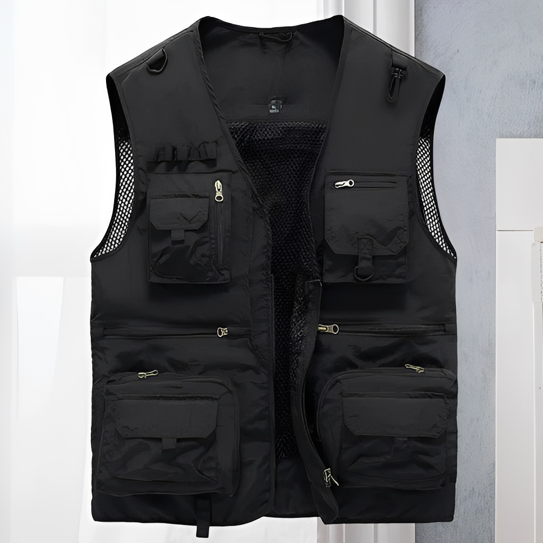 Arlan - Gilet estival à nombreuses poches pour homme