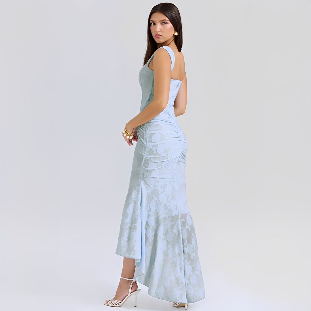 Cynthia - Robe Élégante à Taille Nouée Midi