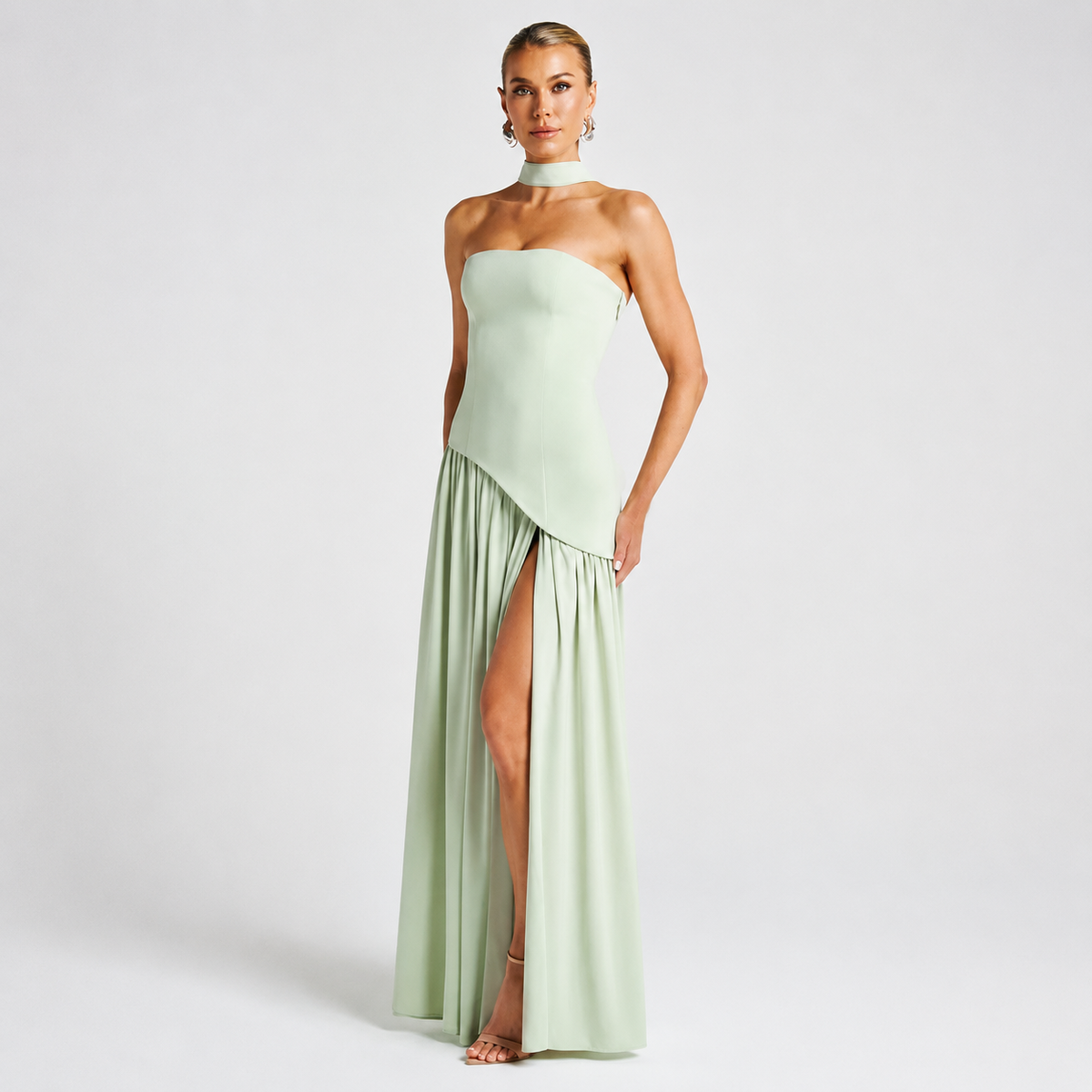 Fatimea - Élégante Robe Maxi Sans Bretelles